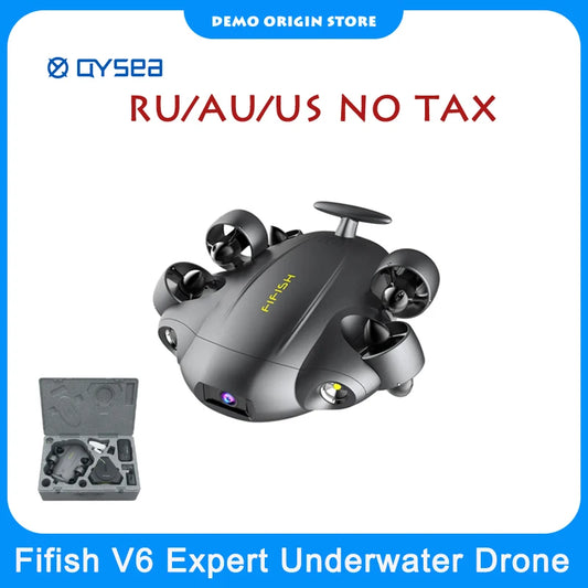 Fifish V6 Expert-Dron submarino con Cable de 100 metros V6E, Dron de buceo de seis propulsores, ROV 4K UHD VR, vuelo
